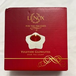 NWT Lenox Yuletide Star Tea light 3 for $20